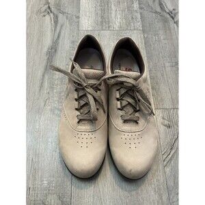 SAS Tripad Womens 9.5 FreeTime Walking Shoe Nubuck Suede Comfort Ortho Beige Tan